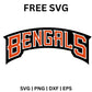 Cincinnati Bengals SVG Free | Stylized Team Wordmark for Cricut & Silhouette-8SVG