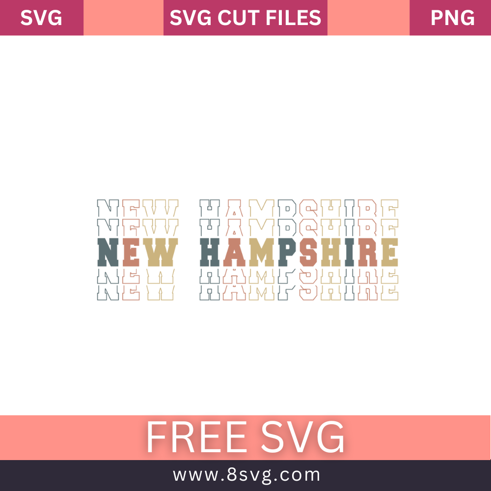 New Hampshire stack retro vintage SVGFree And Png Download-8SVG