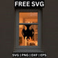 Flying Bat SVG Free for Cricut & Silhouette | Window Cling Decoration-8SVG
