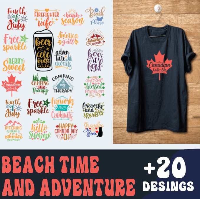 20+ Beach Time and adventure Svg Bundle Cut Files For Cricut- 8SVG