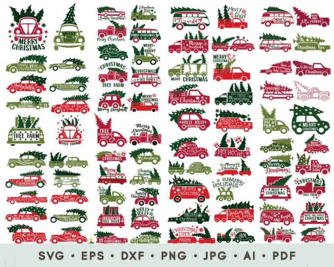 Christmas SVG Bundle files Clipart- 8SVG