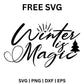 Winter Is Magic SVG Free – Magical Winter Quote Design