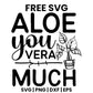 Aloe You Vera Much SVG Free – Succulent Pot Plant Pun Design-8SVG