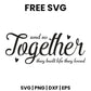 And So Together They Built A Life They Loved SVG family sign design