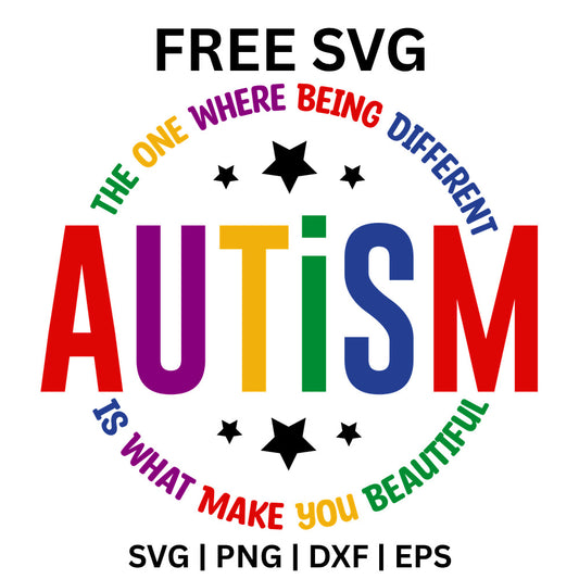 Autism Being Different Is What Makes You Beautiful SVG Free