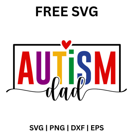 Autism Dad SVG Free