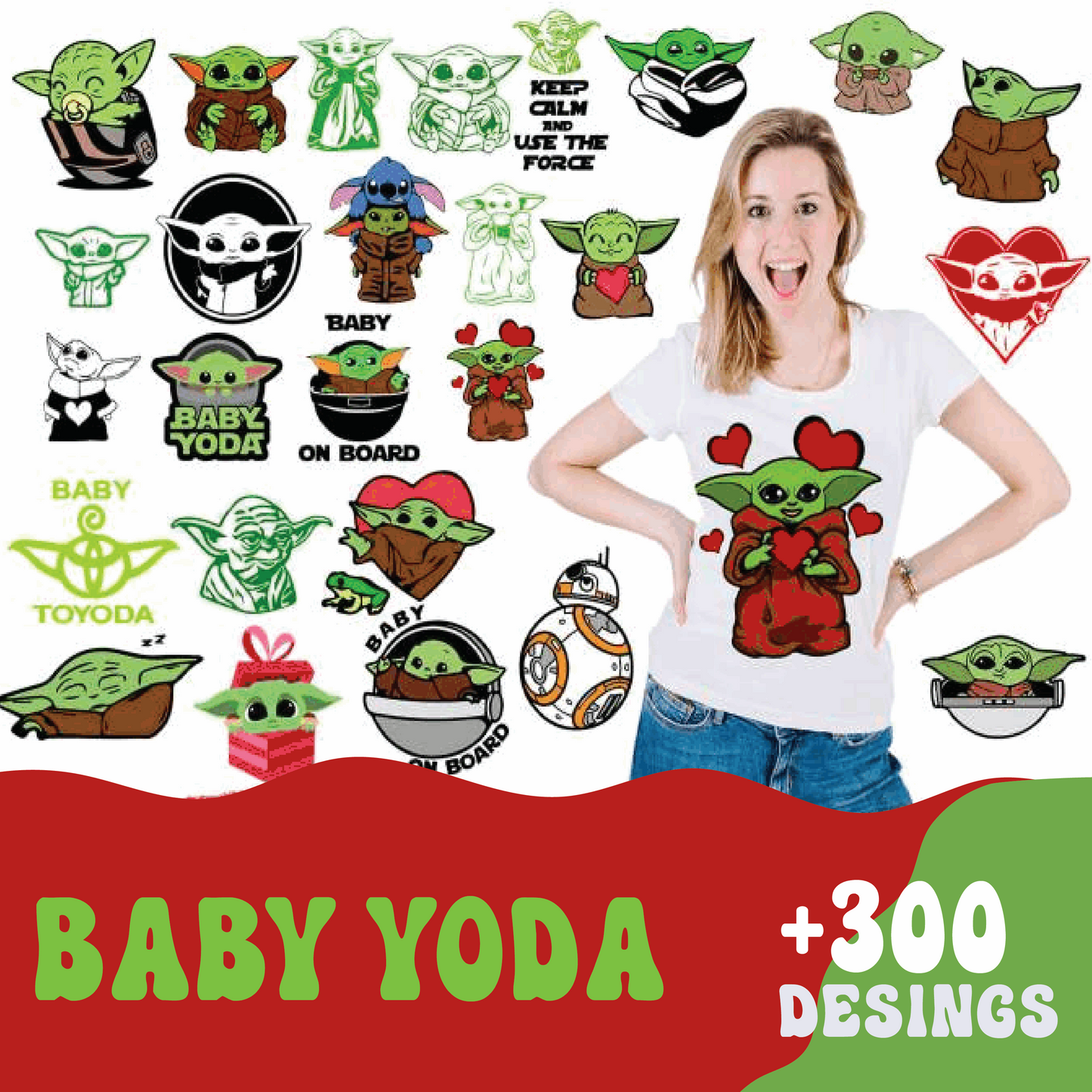 300+ Baby Yoda SVG Bundle- 8SVG