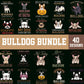39+ Bulldog Svg Bundle Cut Files for Bulldogs lovers- 8SVG