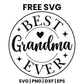 Best Grandma Ever SVG