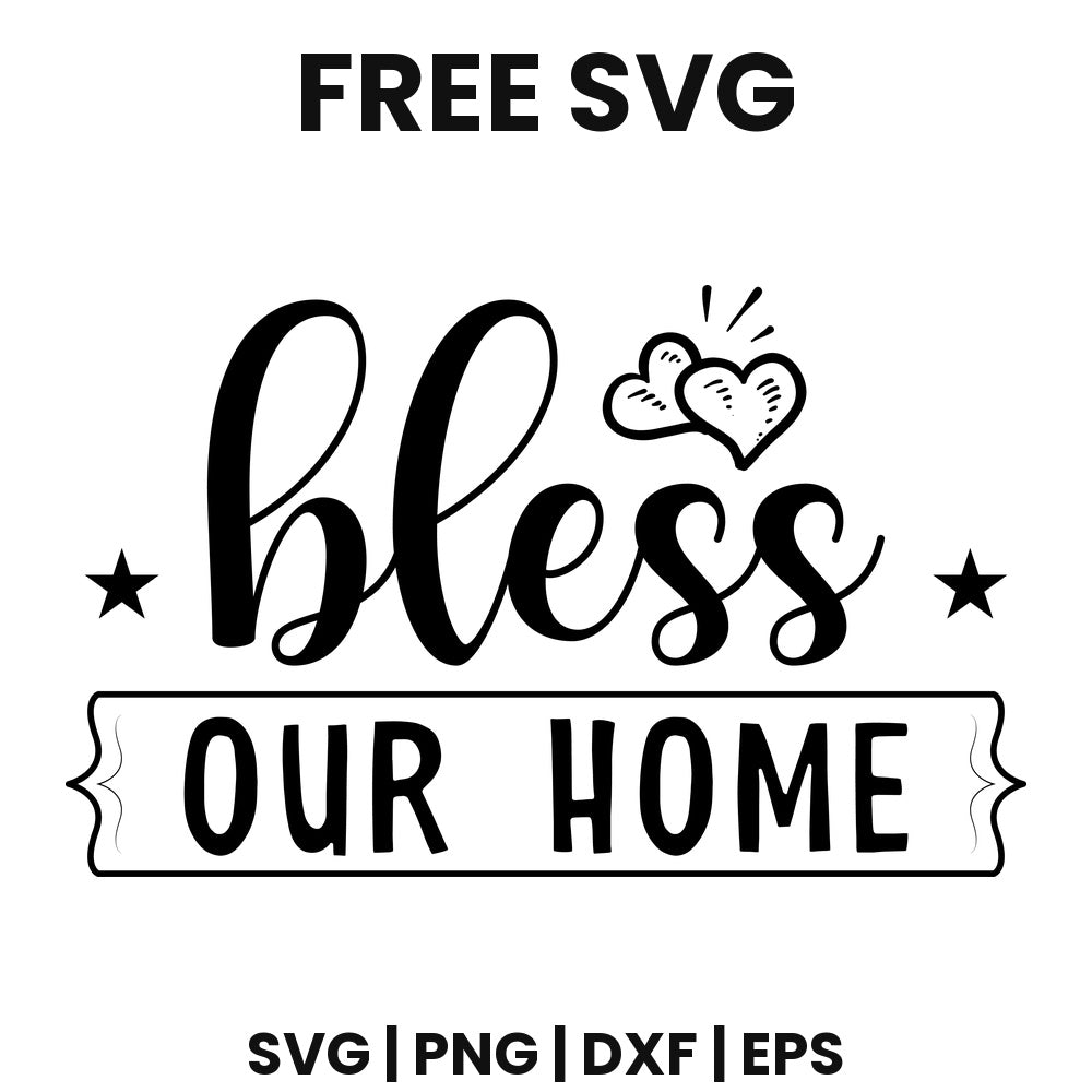Bless Our Home SVG doormat design