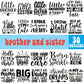 30+ Brother and Sister Svg Bundle Cut Files- 8SVG