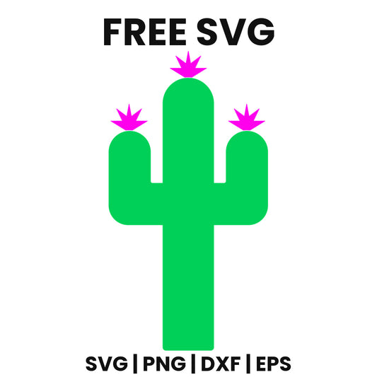 Cactus SVG Free – Classic Silhouette Design-8SVG