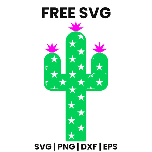 Star Cactus SVG Free – Classic Silhouette Design-8SVG