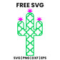 Clover Cactus SVG Free – Classic Silhouette Design-8SVG