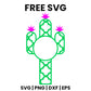 Clover Cactus Monogram SVG Free – Circle Frame Design-8SVG