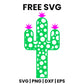 Polka Dot Cactus SVG Free – Dotted Pattern Design-8SVG