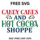 Candy Canes and Hot Cocoa Shoppe SVG Free – Christmas Shop Sign-8SVG