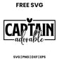 Captain Adorable SVG