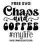 Chaos And Coffee #MyLife SVG Free – Heart Accent Coffee Design-8SVG