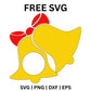 Christmas Bells Monogram SVG Free – Jingle Bells Initial Frame-8SVG