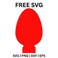 Christmas Light Bulb SVG Free – Holiday Bulb Cut File-8SVG