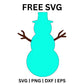 Christmas Snowman SVG Free – Winter Snowman Cut File-8SVG