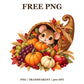 Cute Mouse Cornucopia Thanksgiving Free PNG – Thanksgiving Cornucopia Clipart