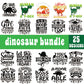 25+ Dinosaur Svg Bundle Cut Files For Cricut- 8SVG