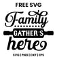 Family Gathers Here SVG Free – Rolling Pin Kitchen Sign-8SVG