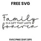 Family Is A Gift That Lasts Forever SVG family sign design
