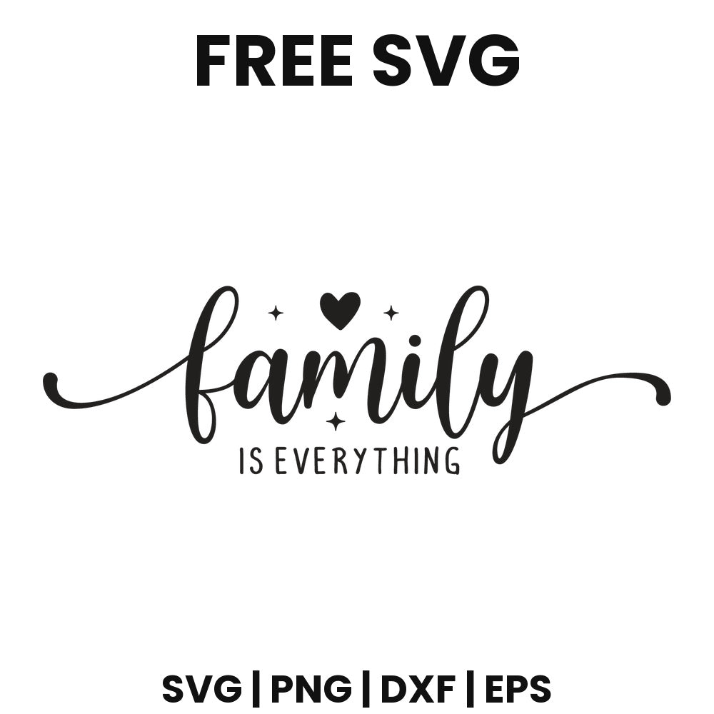 Family Is Everything SVG family sign design