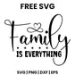 Family Is Everything SVG doormat design