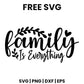 Family Is Everything SVG doormat design