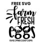 Farm Fresh Eggs SVG farmhouse design