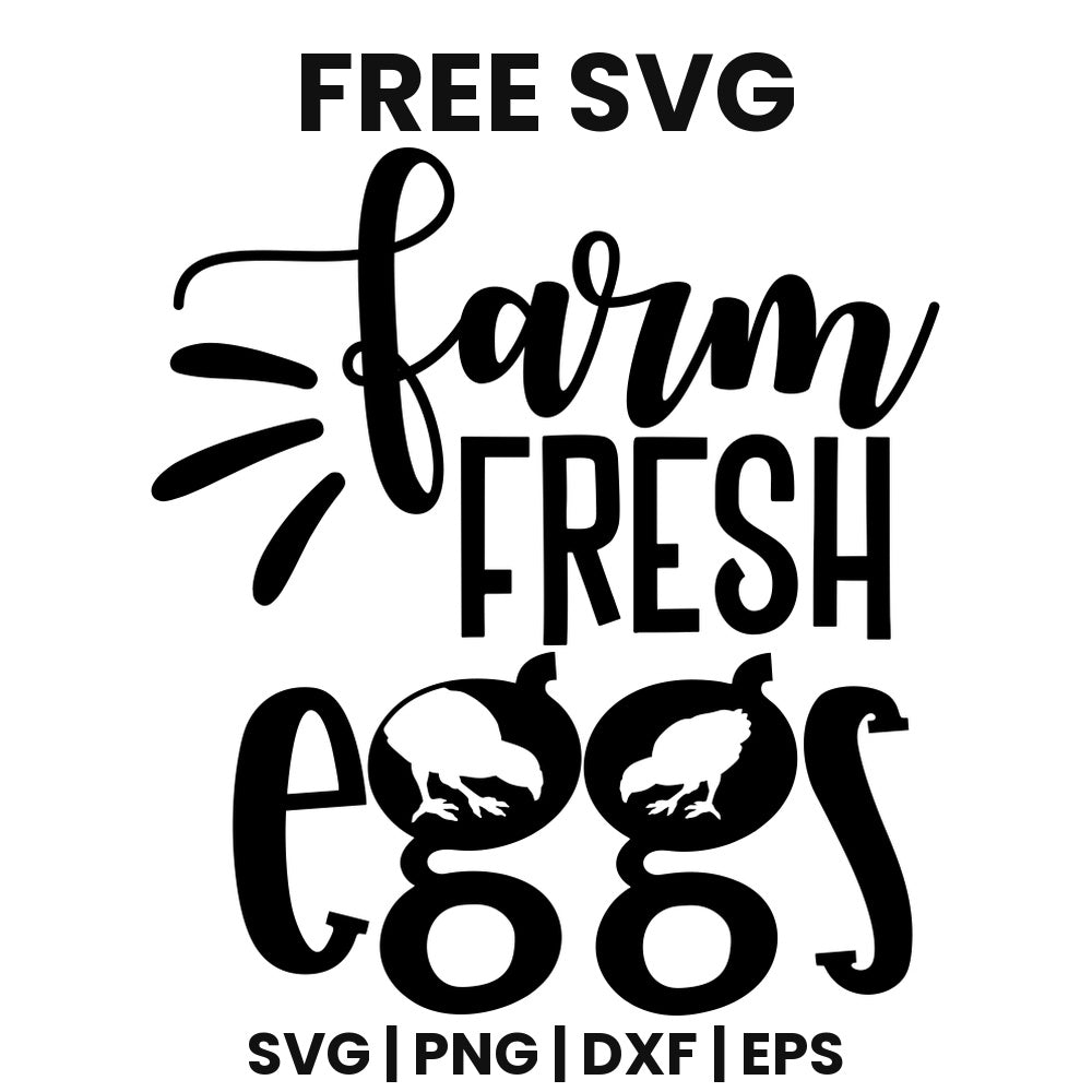 Farm Fresh Eggs SVG farmhouse design