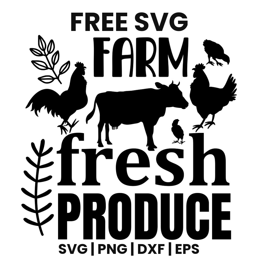 Farm Fresh Produce SVG farmhouse design