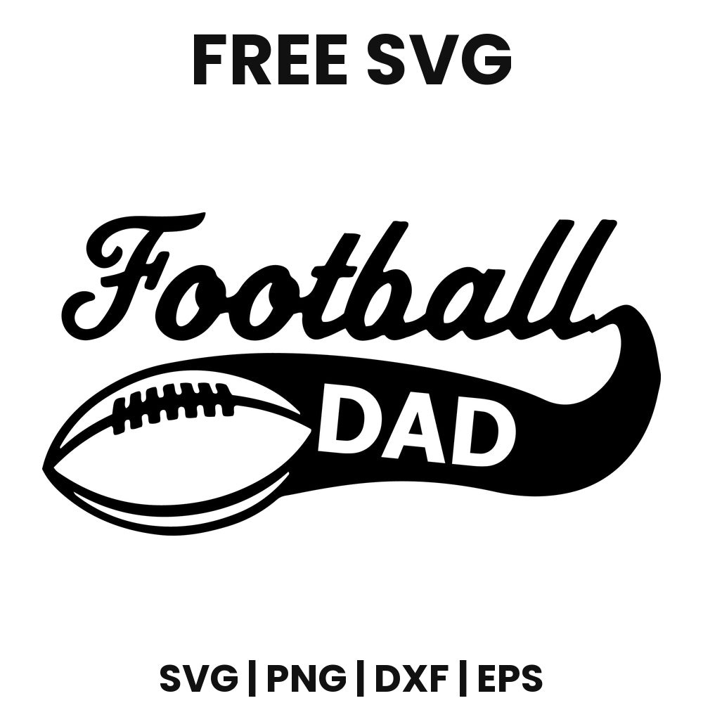 Football Dad SVG football design