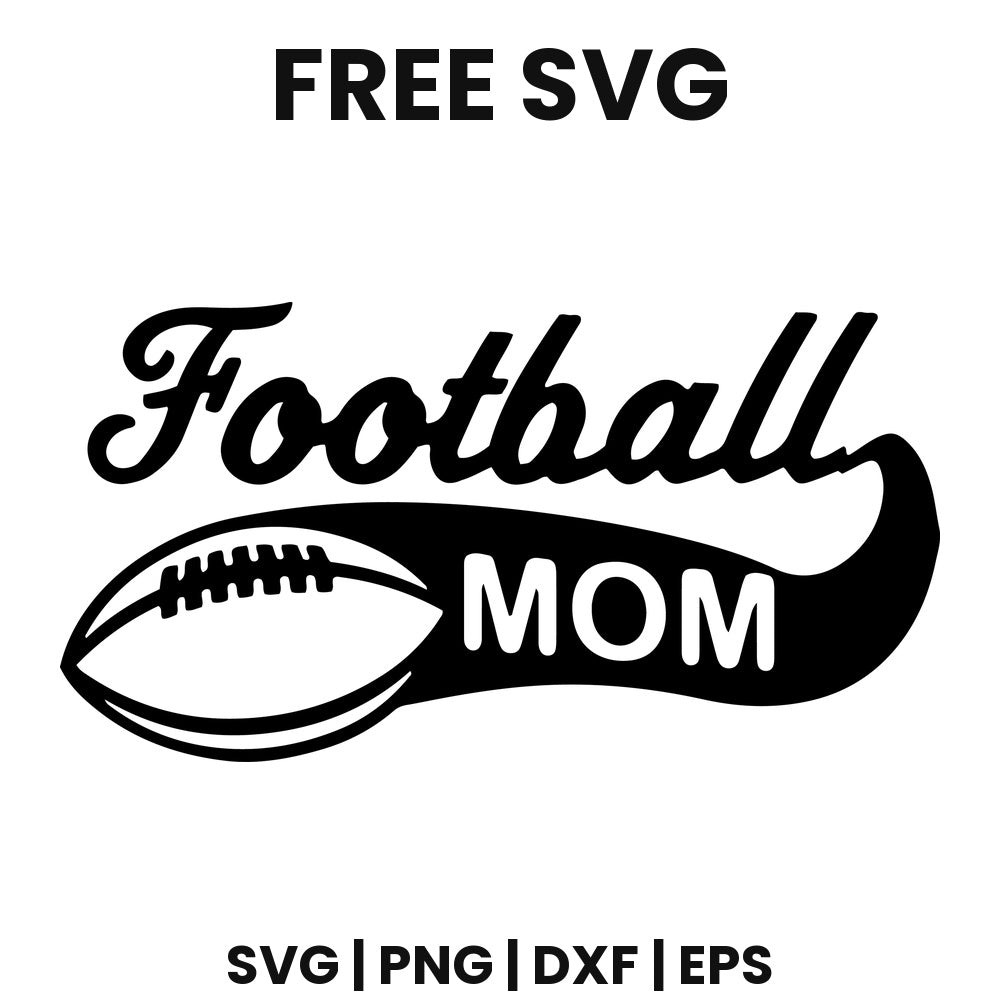 Football Mom SVG football design