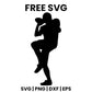 Football Player Kicking SVG football design