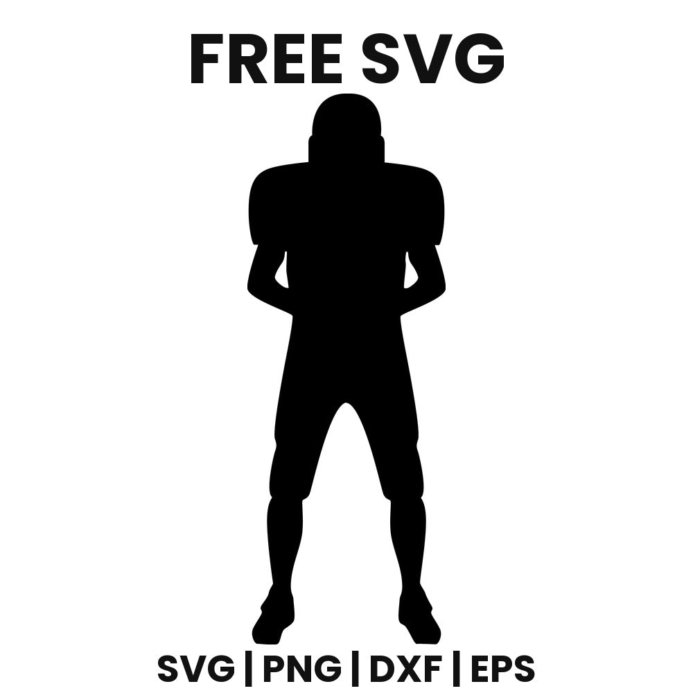 Football Player Standing SVG football design