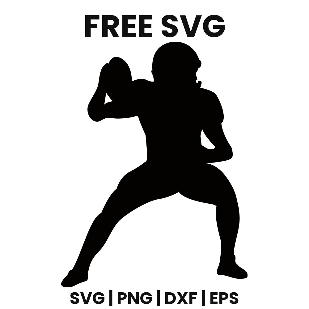 Football Quarterback SVG football design