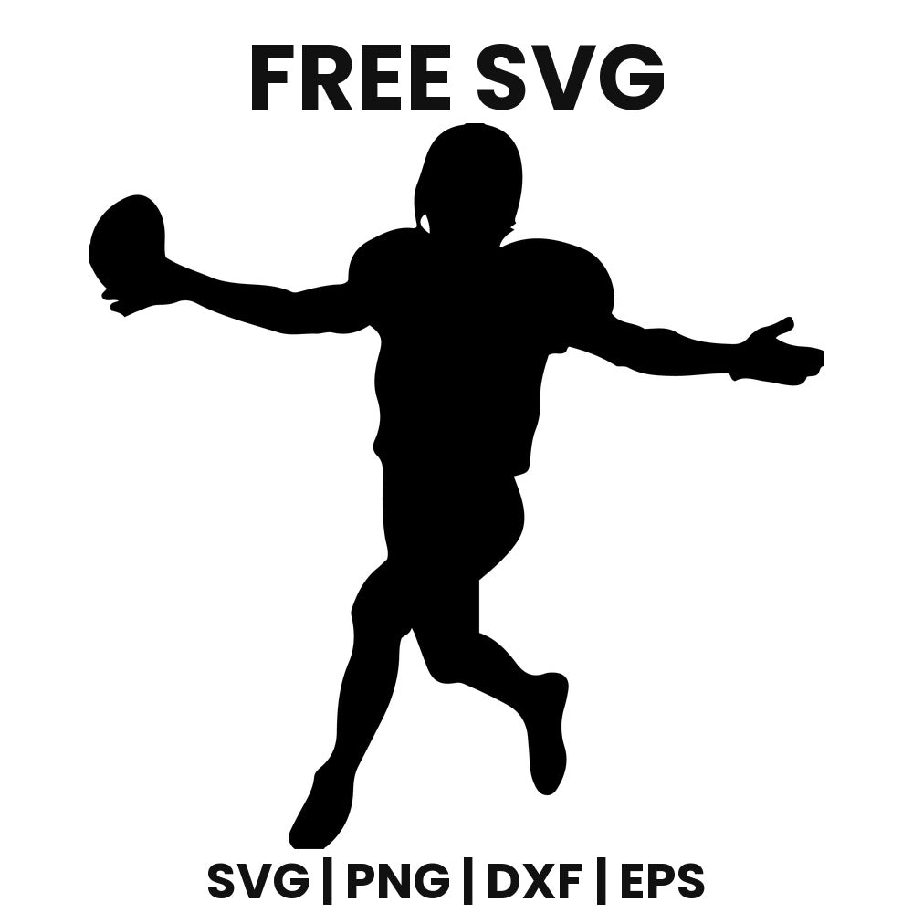 Football Quarterback Throw SVG football design