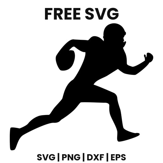 Football Running Back Sprint SVG football design