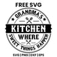 Grandma's Kitchen Where Sweet Things Happen SVG Free – Kitchen Badge Design-8SVG