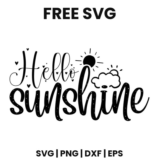 Hello Sunshine SVG doormat design