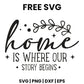 Home Is Where Our Story Begins SVG family sign design