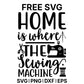 Home Is Where The Sewing Machine Is Mini SVG Free – Sewing Machine Mini Design-8SVG