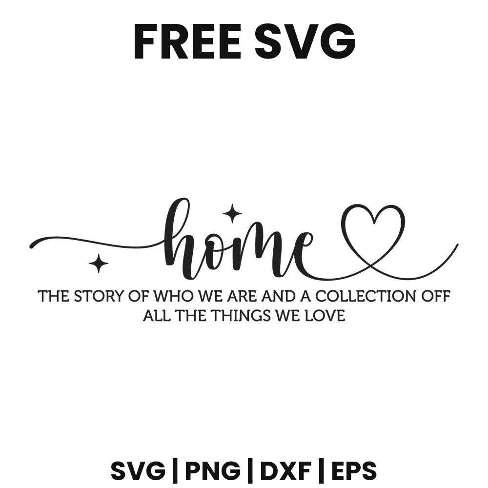 Home The Story Of Who We Are SVG family sign design