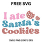 I Ate Santas Cookies SVG Free – Funny Dog Christmas Design-8SVG