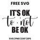 It's OK To Not Be OK SVG mental health awareness design
